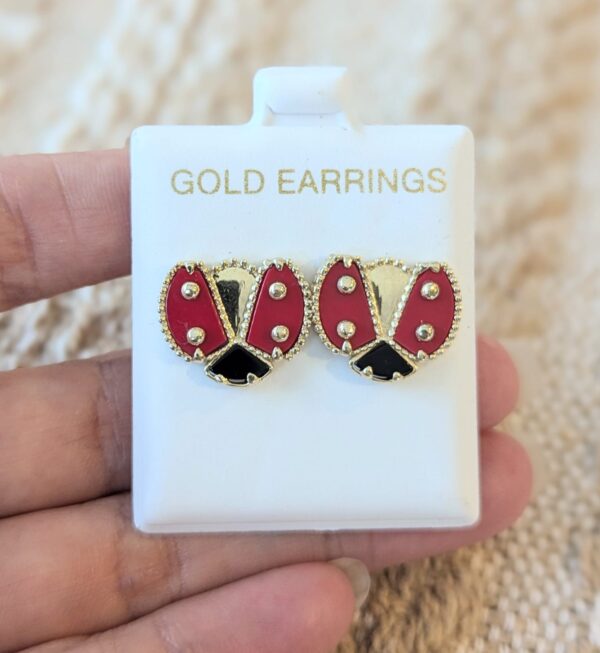 10K Gold Ladybug Earrings – Van Cliff