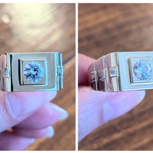 10k Square Men's Ring