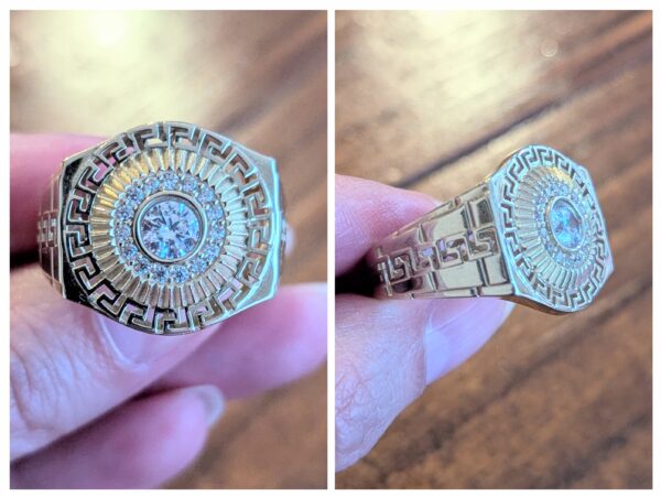 10k Circle Men's Ring