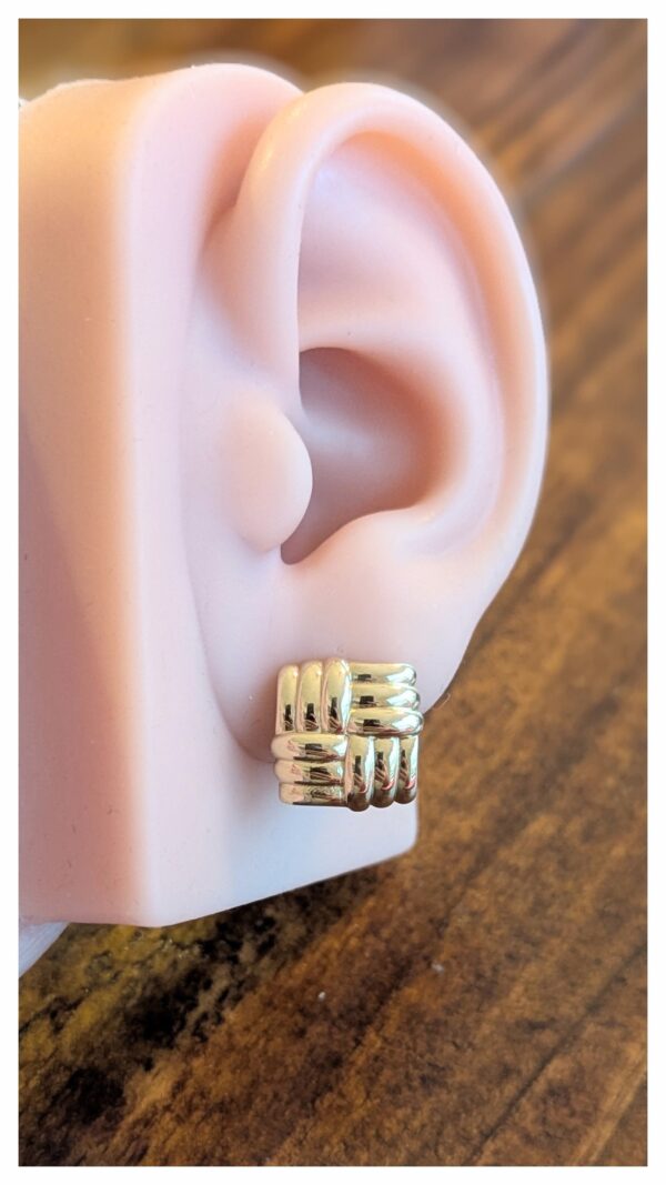 10k Square Earrings