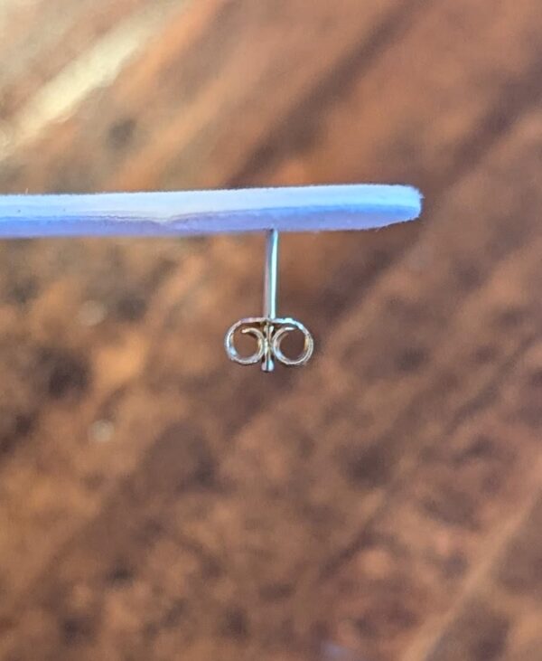 10k Black Clover Earrings - Image 3