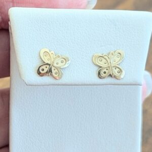 14K Butterfly Earrings