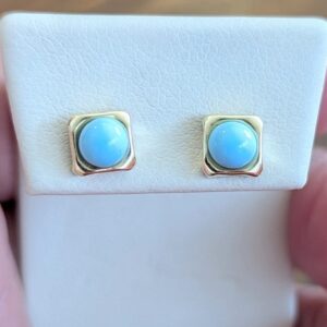 14k Turquoise Earrings