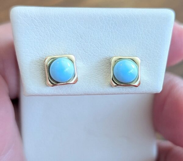 14k Turquoise Earrings
