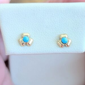 14k Turquoise Earrings