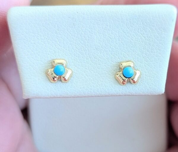 14k Turquoise Earrings