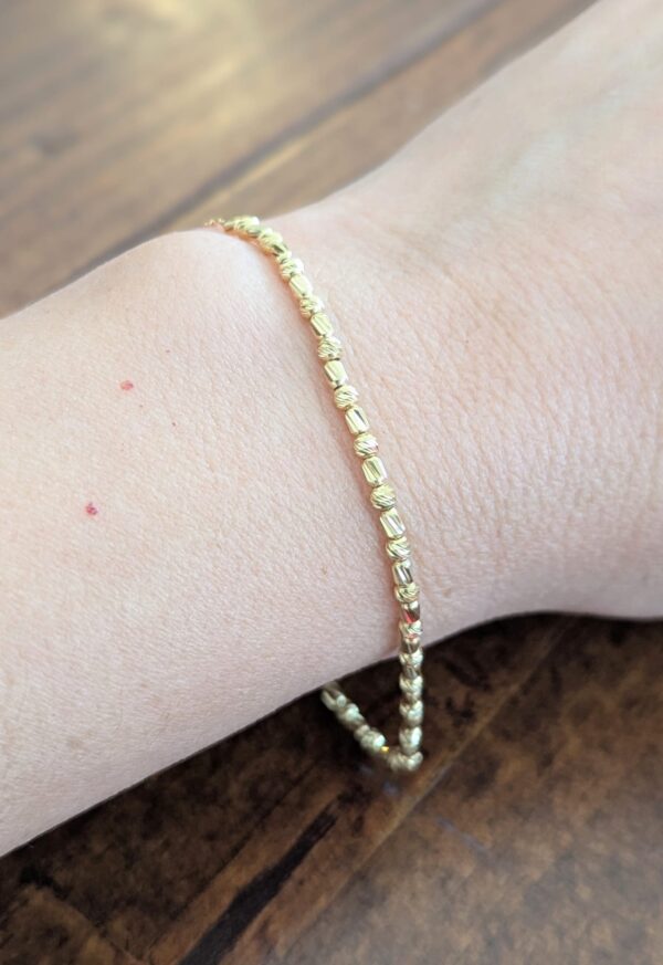 10k Bead Bracelet
